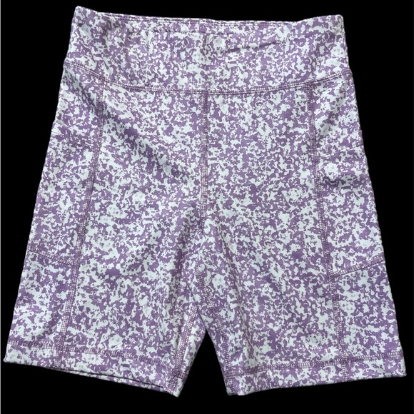 Zelos•🎉HP🥳 Girls Compression Bike Shorts Lavender White, Size XL, - Picture 3 of 6